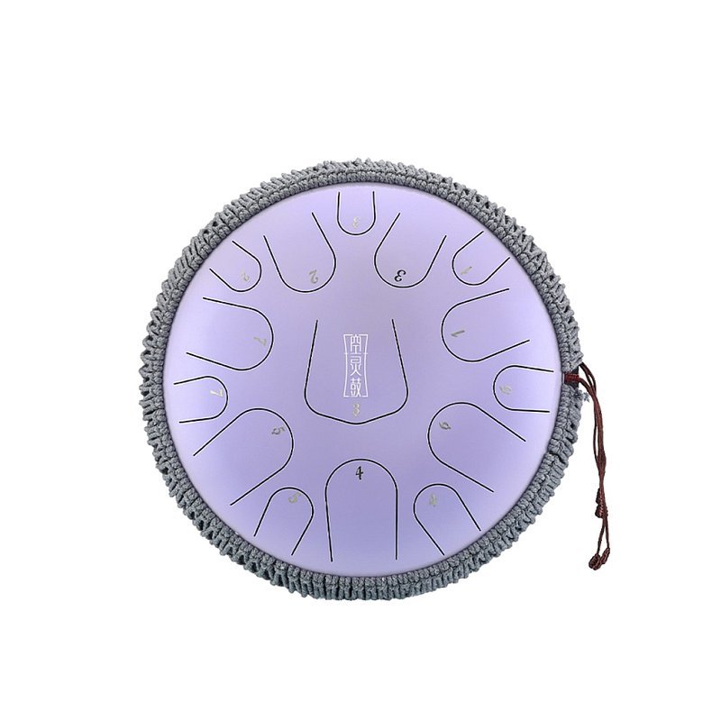 Hluru 魯儒 空靈鼓 三角款 高端鼓 天鼓 14吋15音D調 藕荷紫 — 三峽配件 / 週邊