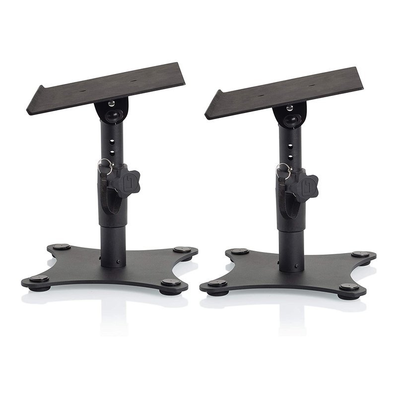 【新品上市】Gator Frameworks喇叭桌上架 工作室 顯示器架 喇叭支架(GFWSPKSTMNDSK) — 三峽錄音 / 音響