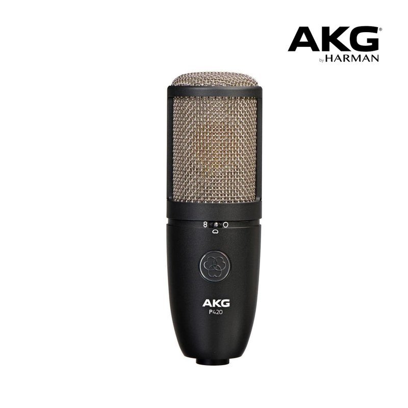 AKG AKG P420 大震膜電容式麥克風 入門麥克風 1"吋 心型 指向 搭配攜行箱 原廠公司貨 — 三峽銅管 / 管樂