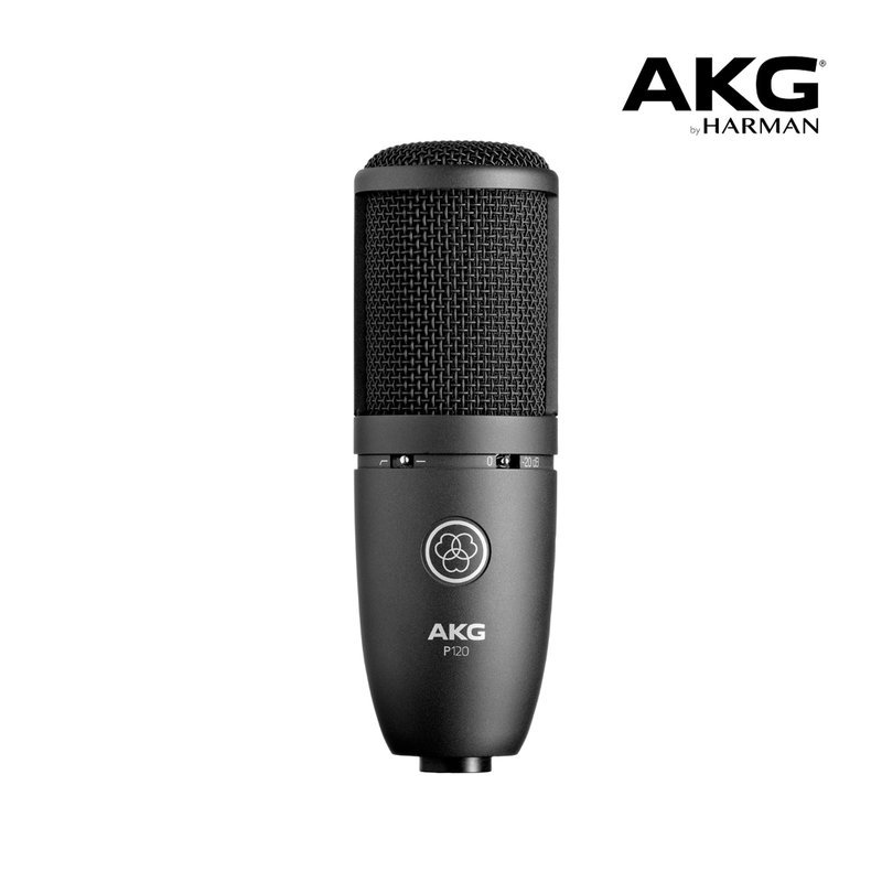 AKG AKG P120 大震膜電容式麥克風 入門麥克風 2/3"吋 心型 原廠公司貨 — 三峽弦樂器