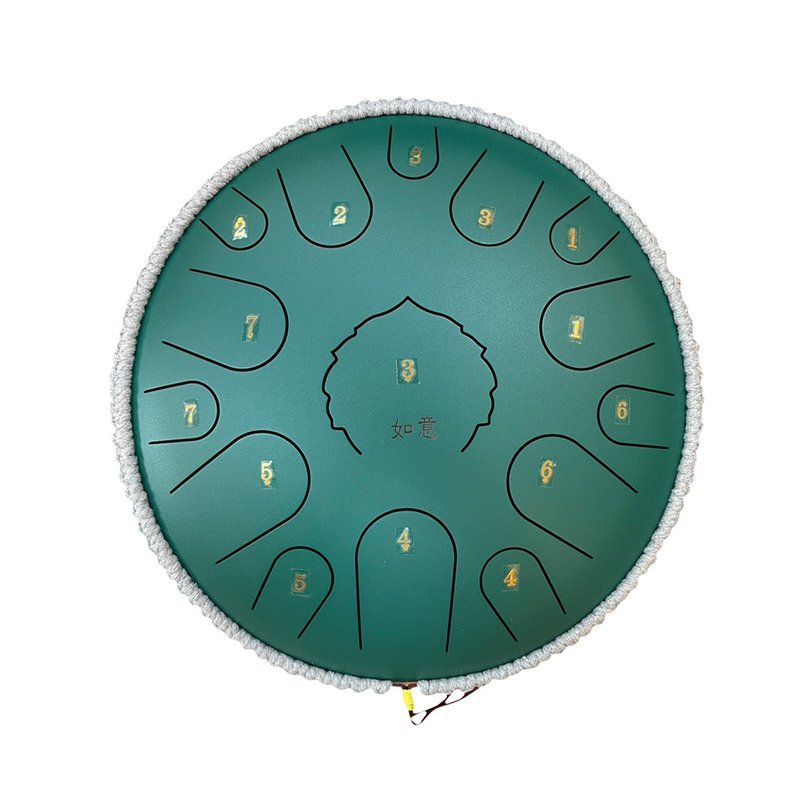 臺灣品牌 如意空靈鼓 鋼舌鼓 天鼓 14吋15音D調 綠 — 三峽配件 / 週邊
