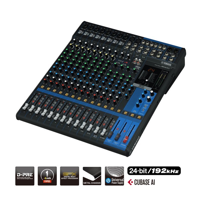 Yamaha 【YAMAHA】 MG16XU 類比混音機 混音座 混音器 — 三峽麥克風