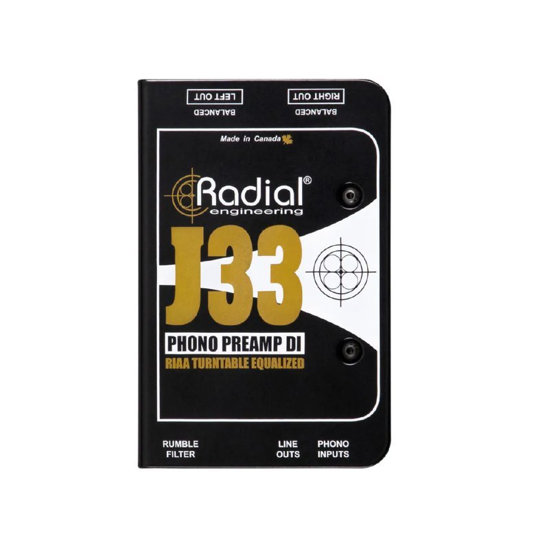 Radial Radial / J33 主動式立體聲DI Box(黑膠唱盤專用) — 三峽音響 / 音箱