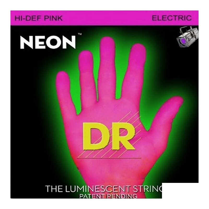 吉他弦-DR 吉他弦-DR NEON NPE-11(11-50) 電吉他弦 螢光包膜弦 粉紅 — 三峽木吉他 / 民謠吉他
