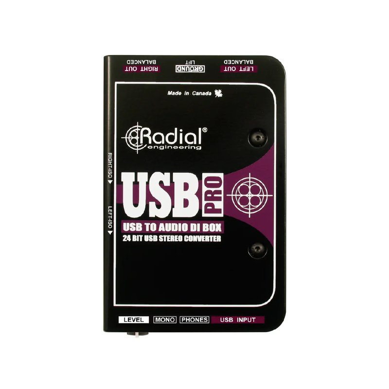 Radial Radial / USB-Pro 主動式立體聲DI Box(電腦專用) — 三峽音響 / 音箱