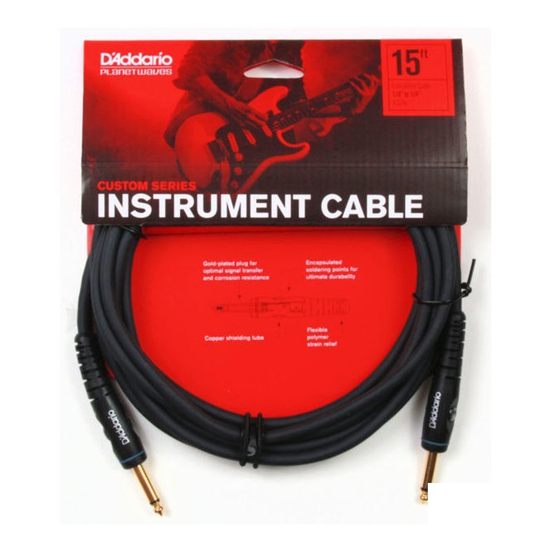 Planet Waves Planet Waves Custom系列導線 雙直頭 PW-G-15 樂器導線 — 三峽導線