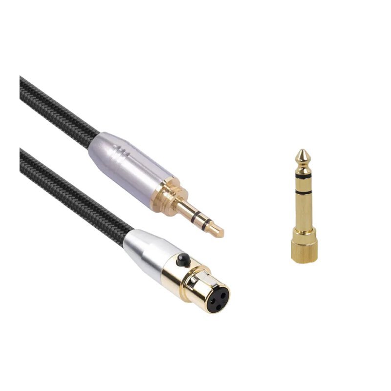 H&B H&B / SB423G20 Mini XLR-3.5(螺紋小轉大 6.3) 耳機延長線 — 三峽音響 / 音箱