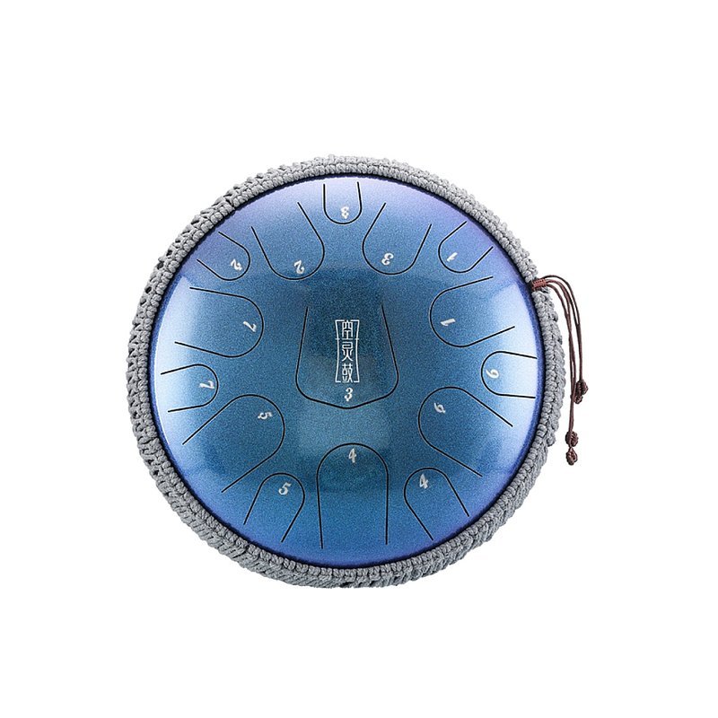 Hluru 魯儒 空靈鼓 三角款 高端鼓 天鼓 14吋15音D調 風鈴青 — 三峽配件 / 週邊