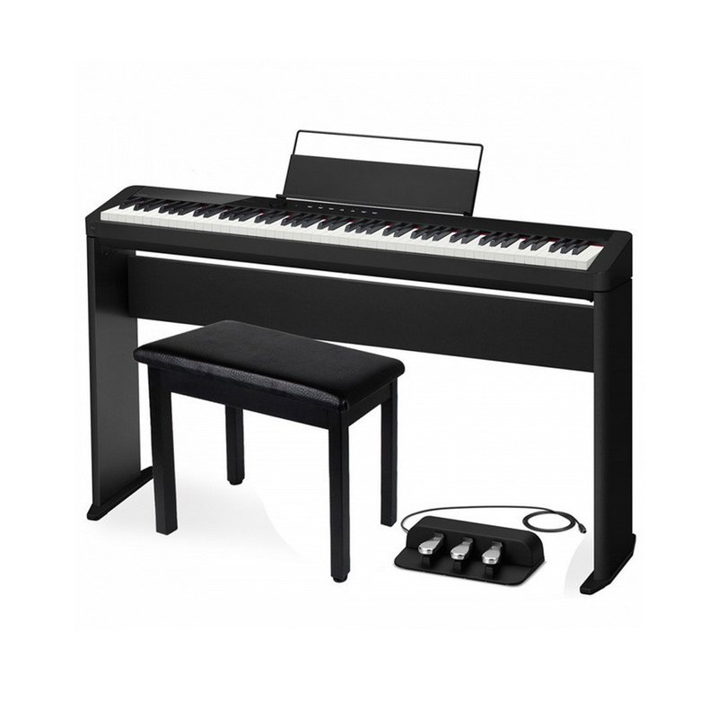 Casio 【CASIO】卡西歐 PX-S1000 世界最輕薄時尚數位鋼琴/電鋼琴 含原廠腳架 三音踏板 琴袋組 黑色 — 三峽電鋼琴 / 鍵盤