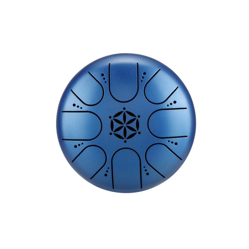 Hluru 魯儒 生命之花 空靈鼓 Mini鼓 ED3鋼材 5吋8音C調 青鸞青 — 三峽配件 / 週邊