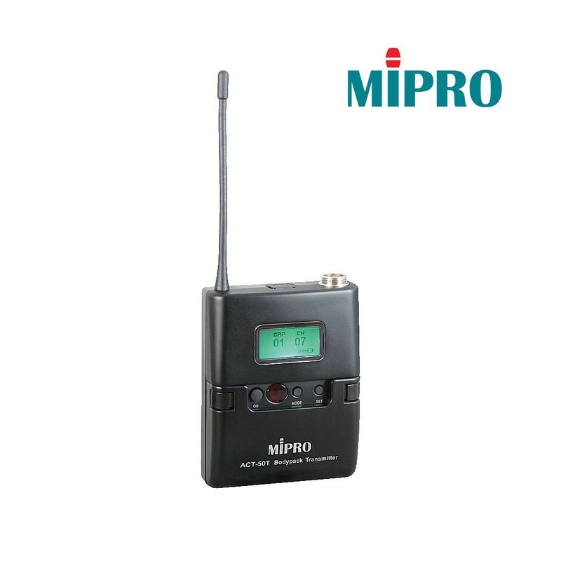 MIPRO 【MIPRO】ACT-52T 發射器 + MU-53L 黑色單指向領夾麥克風 — 三峽木吉他 / 民謠吉他