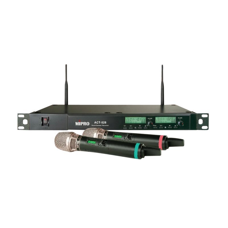 MIPRO 預購商品 MIPRO ACT-528 雙頻道無線麥克風系統 八月底開賣 — 三峽麥克風