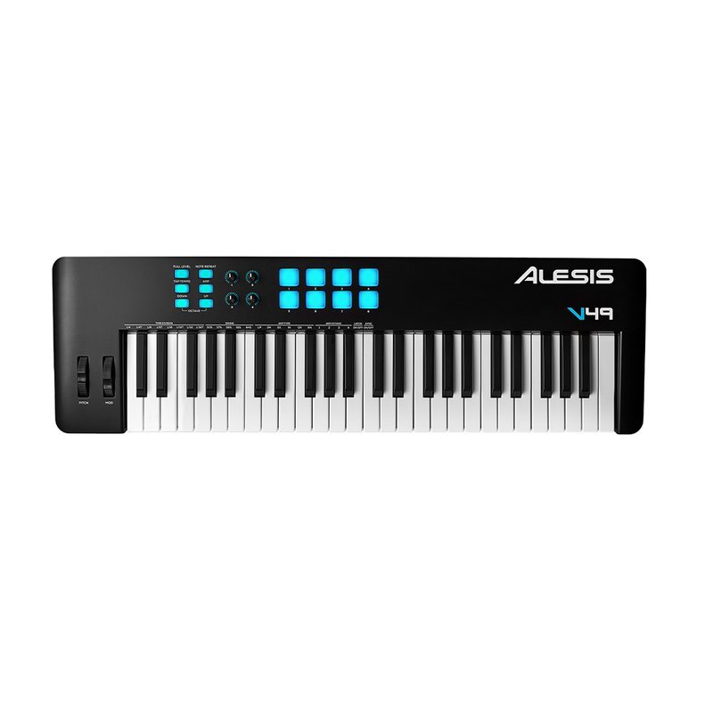 Alesis 【ALESIS】 V49 MKII 主控鍵盤 49鍵 USB-MIDI 鍵盤控制器 — 三峽電鋼琴 / 鍵盤