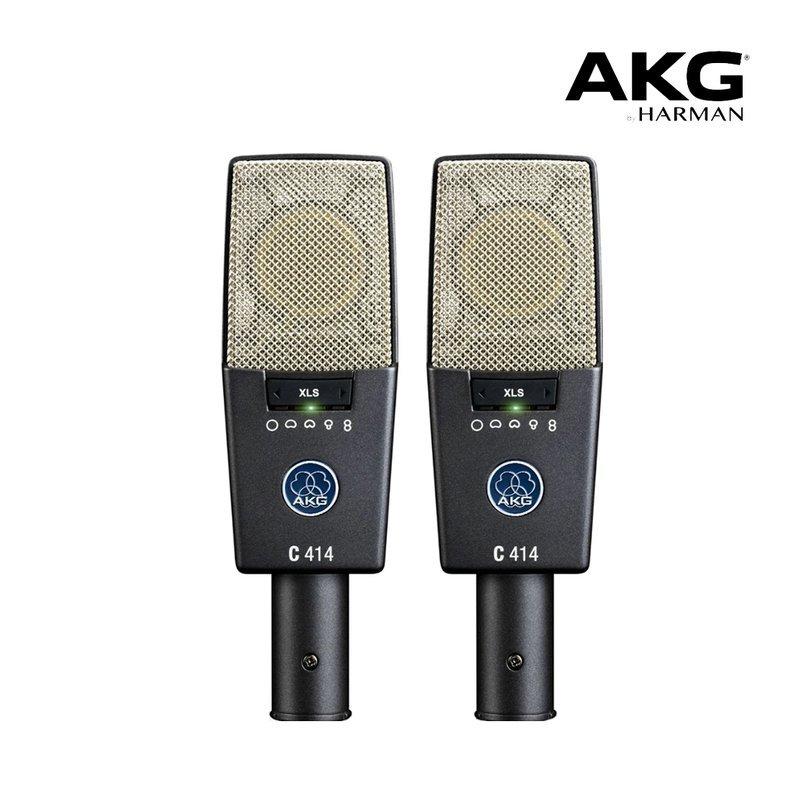 AKG AKG C414XLS Stereo Set 2支裝 大震膜電容式麥克風 專業 全指向型麥克風 搭配攜行箱 原廠公司貨 — 三峽麥克風