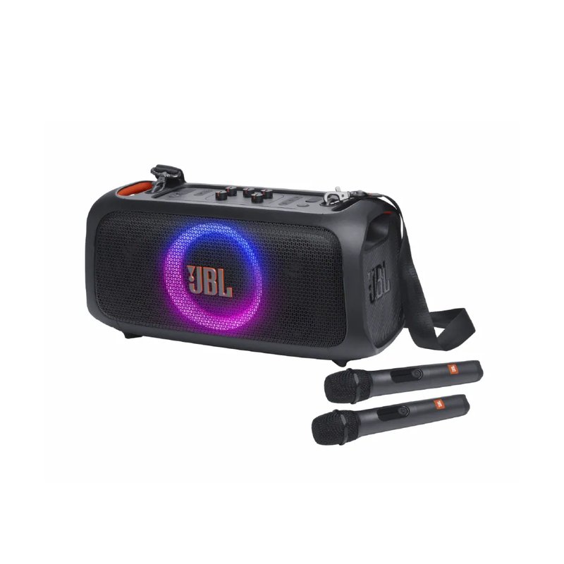 JBL JBL / Partybox On-The-Go Essential 5.25吋 攜帶充電型 派對藍芽聲光音響組(100W/5.25吋)(附2支無線麥克風) 台灣代理公司貨 — 三峽麥克風｜YA! 玩音樂