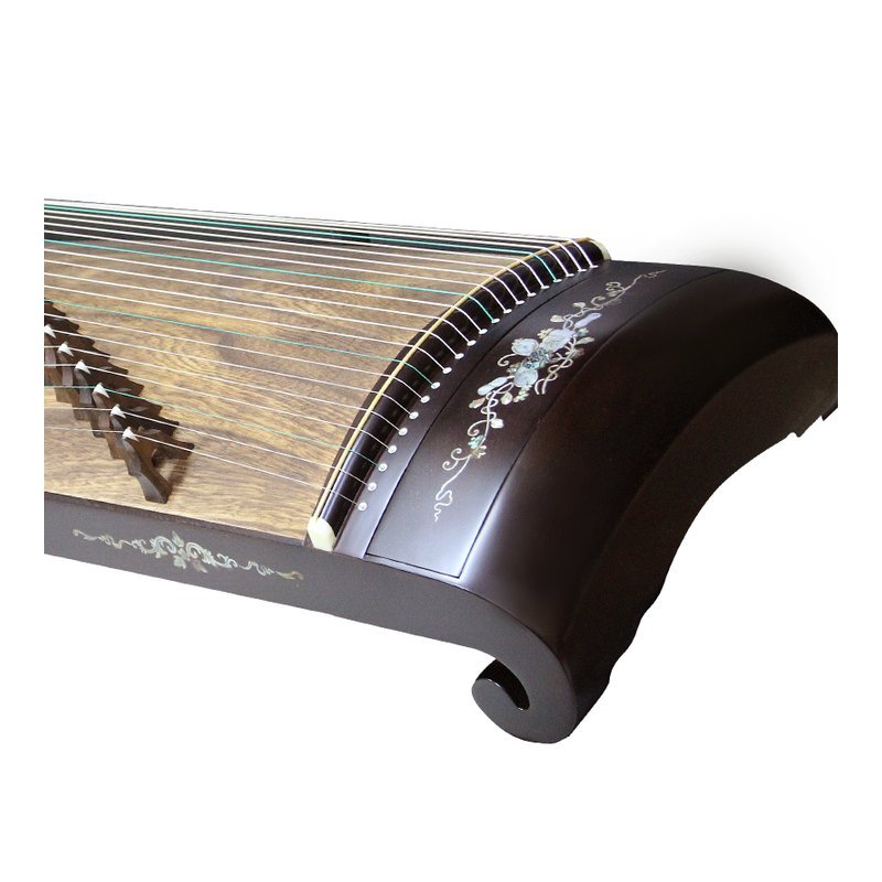 台灣製 21弦雞翅木鑲貝箏 台灣古箏演奏級古箏 標準版 — 三峽鼓 / 打擊