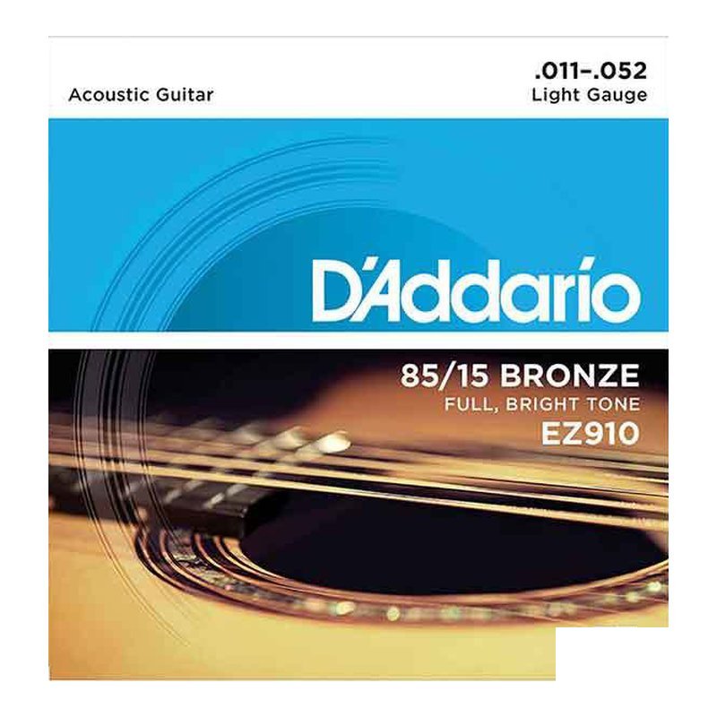 美國 D'addario EZ910 11-52 木吉他弦 85/15 BRONZE — 三峽吉他 / Bass