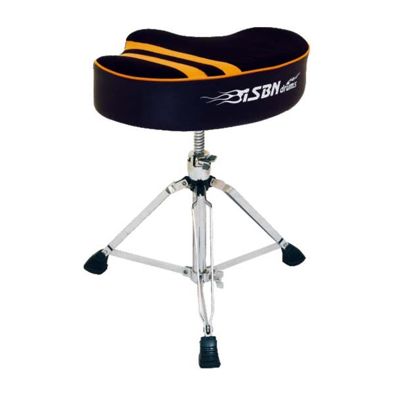 【iSBN】i-DT30S 台灣製 馬鞍型高級鼓椅 電子鼓 鼓椅 橘色緞帶 — 三峽鼓 / 打擊
