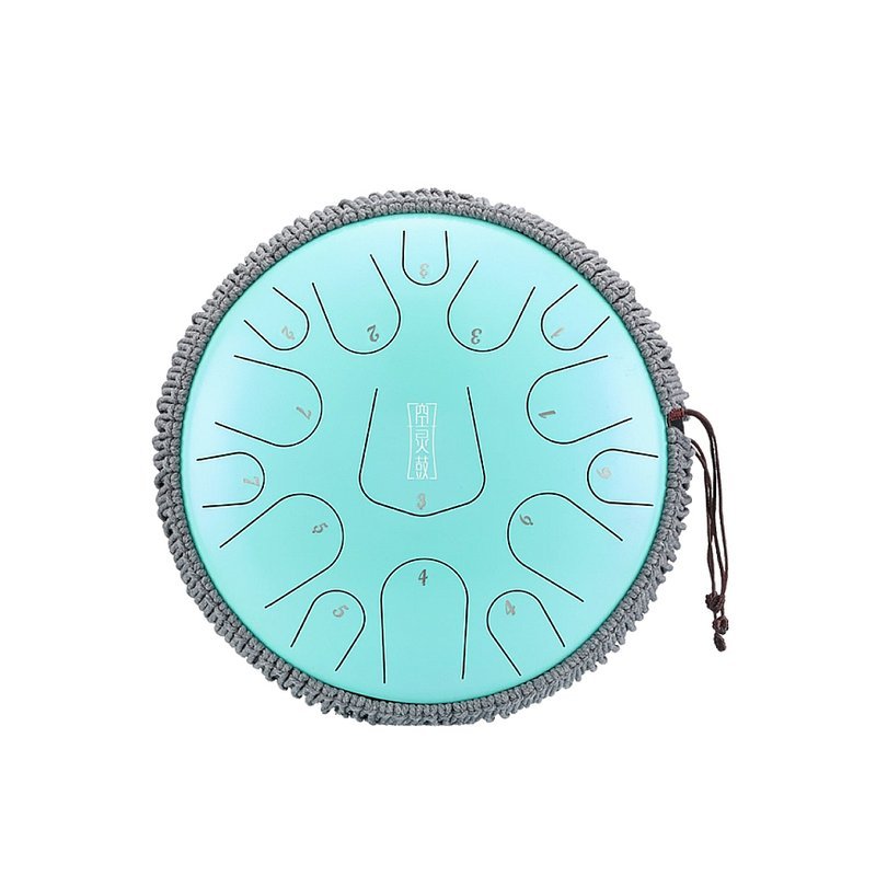 Hluru 魯儒 空靈鼓 三角款 高端鼓 天鼓 14吋15音D調 山嵐綠 — 三峽配件 / 週邊