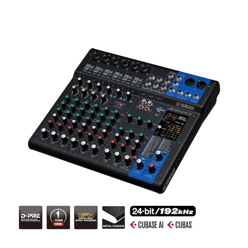 Yamaha 【YAMAHA】 MG12XUK 類比混音機 混音座 混音器 — 三峽麥克風