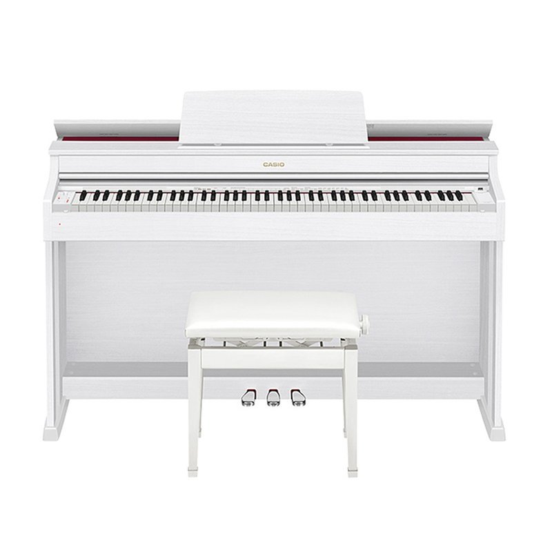Casio 【CASIO電鋼琴】AP-470 88鍵滑蓋式數位鋼琴/電鋼琴 (白色) — 三峽電鋼琴 / 鍵盤