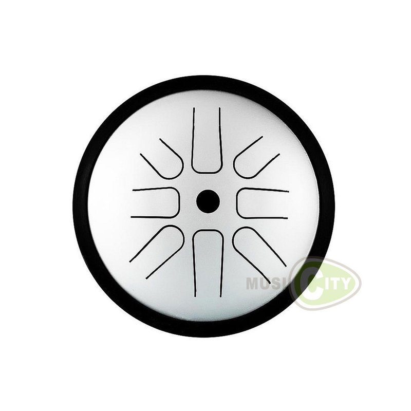 魯儒 6寸 8音 D調 高音鼓 伴侶鼓 空靈鼓 療癒樂器 碟型 正版(贈精美禮盒/鼓棒)電鍍銀 — 三峽鼓 / 打擊