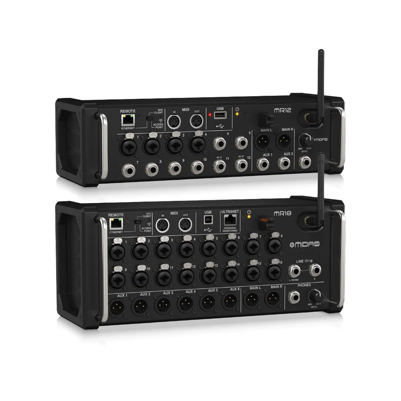 Midas Midas / MR系列 便攜式/機架式 數位混音器(MR12/MR18) — 三峽錄音 / 音響