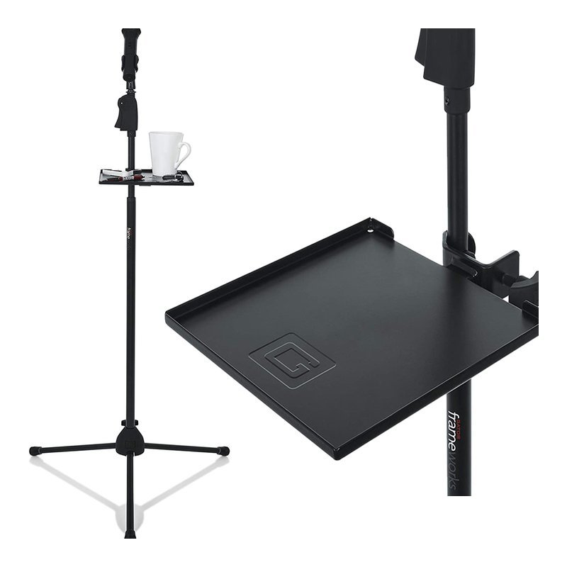 【新品上市】Gator Frameworks 麥克風夾式托盤9"x9" 多功能架(GFW-SHELF0909) — 三峽麥克風