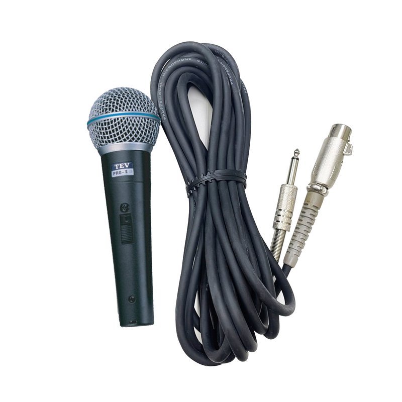 TEV TEV PRO-III 有線麥克風 心形麥克風 動圈式 教學 舞台表演 卡拉OK — 三峽麥克風