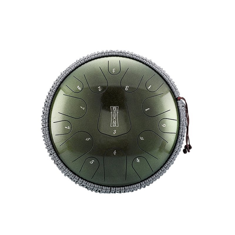 Hluru 魯儒 空靈鼓 三角款 高端鼓 天鼓 14吋15音D調 歲月苔 — 三峽配件 / 週邊