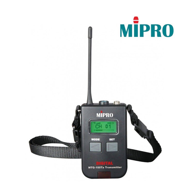 MIPRO 【MIPRO】MIPRO MTG-100Ta 導覽系統發射器 (包含MU-101耳掛) 3號電池 — 三峽配件 / 週邊