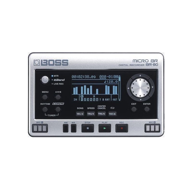 BOSS 【BOSS】 MICRO BR-80 掌上型多軌數位錄音機 BR80 錄音介面 — 三峽木吉他 / 民謠吉他