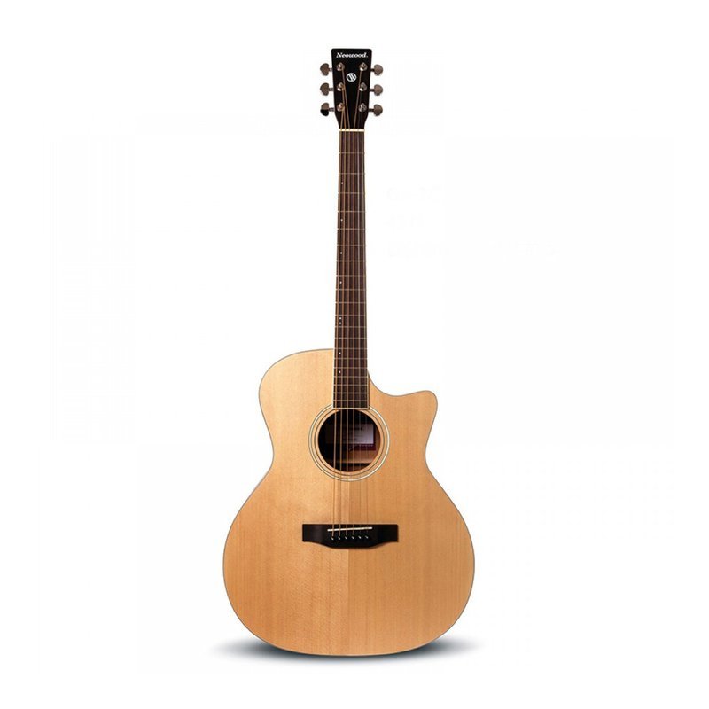 Neowood GA-1C 民謠吉他 雲杉木面 吉他 附贈原廠高級琴袋 — 三峽吉他 / Bass