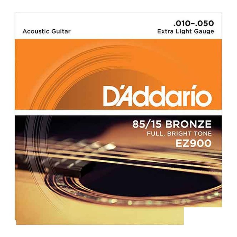 美國 D'addario EZ900 10-50 木吉他弦 85/15 BRONZE — 三峽吉他 / Bass