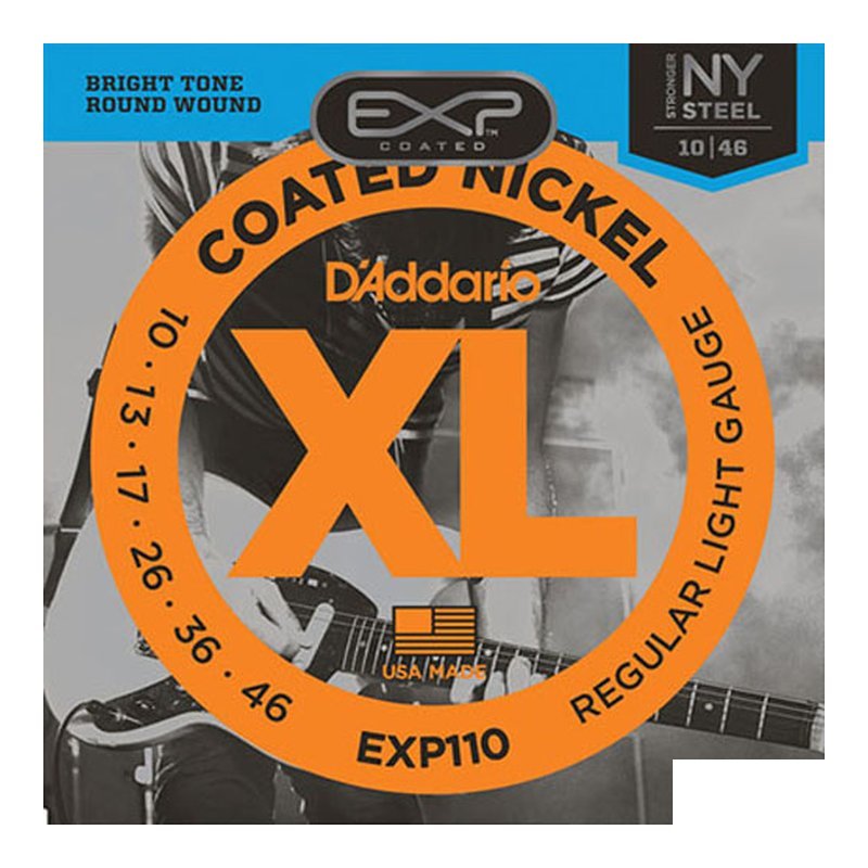 電吉他弦 DADDARIO EXP110 (10-46) 鍍鎳弦 音色完美 — 三峽吉他 / Bass