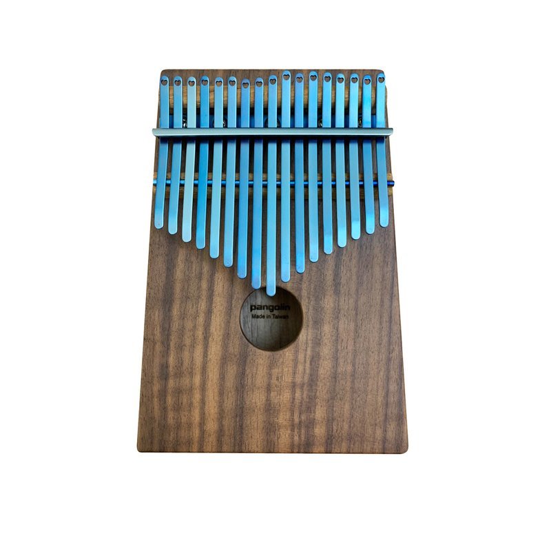 MIT Walnut Box-type Kalimba MIT Walnut Box-type Kalimba / Thumb Piano with PVD Navy Blue Keys — 三峽電鋼琴 / 鍵盤