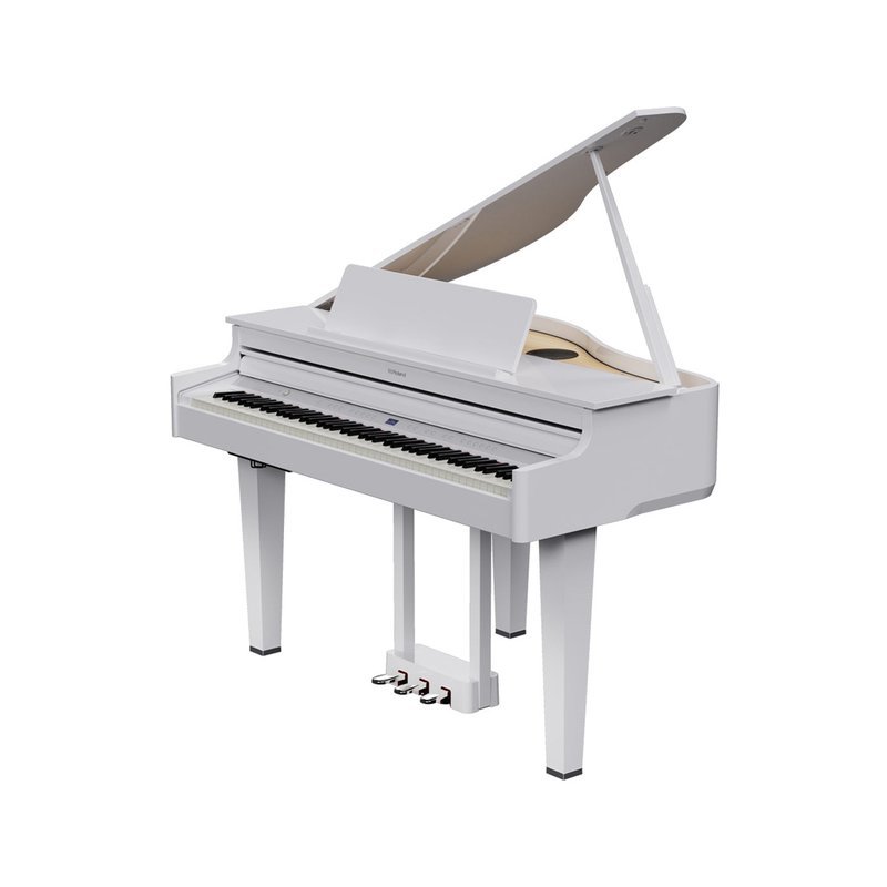 Roland 【Roland】Roland GP-6 PW Mini Grand 平台鋼琴 數位鋼琴 GP6 Digital Piano 白色 — 三峽電鋼琴 / 鍵盤