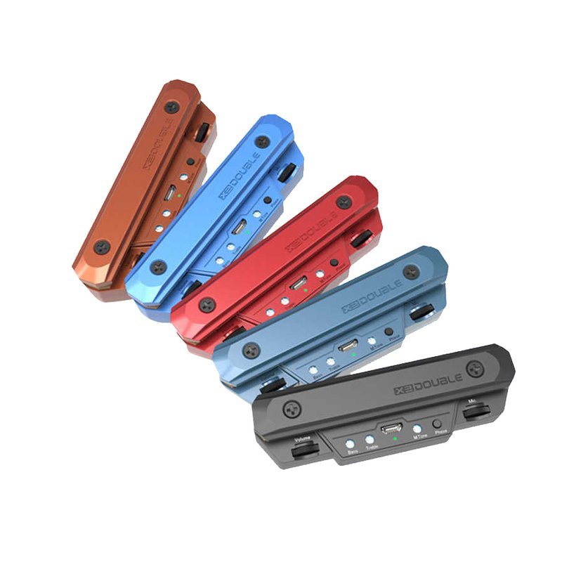 DOUBLE DOUBLE X0 免開孔 雙系統 木吉他拾音器 民謠吉他 USB充電 — 三峽木吉他 / 民謠吉他