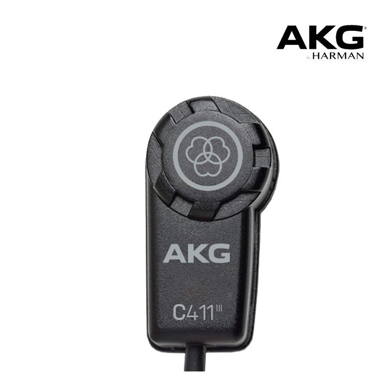 AKG AKG C411L 電容振動拾音器 貼片式麥克風 mini XLR接頭 收音 弦樂器 小提琴 原廠公司貨 — 三峽弦樂器
