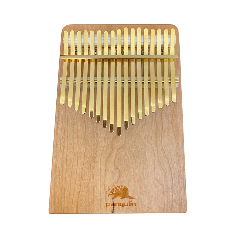Pangolin 櫻桃木 板式卡林巴拇指琴 搭配金色鋼片 — 三峽鼓 / 打擊