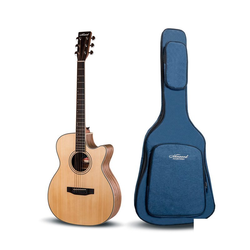 【Neowood】Shelling系列 SOMAC (OM桶/缺角) 附琴袋套裝組 — 三峽吉他 / Bass