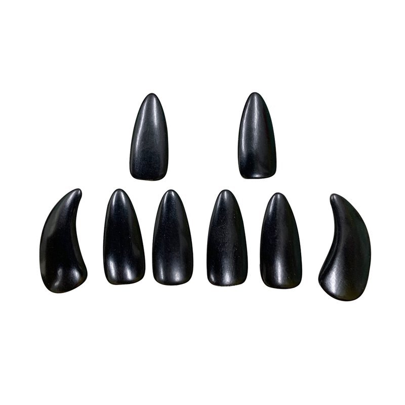 古箏義甲-牛角指甲 (一組8片)-黑 — 三峽配件 / 週邊