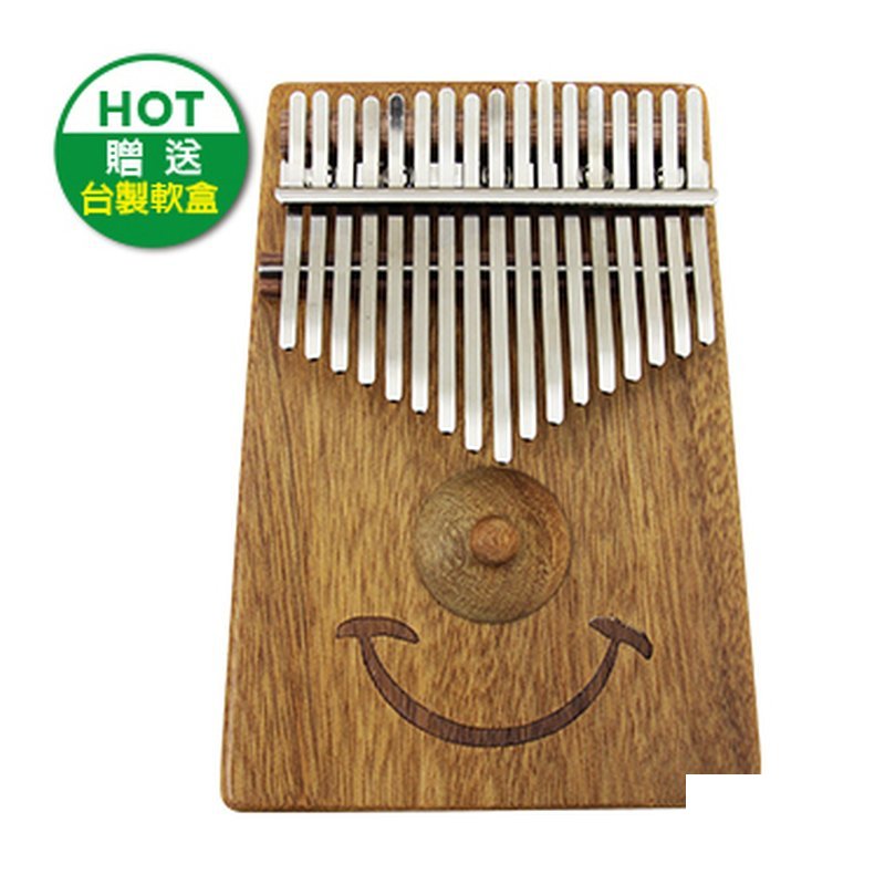 拇指琴-卡林巴-微笑牛樟木(實木) 拇指琴 Kalimba — 三峽鼓 / 打擊
