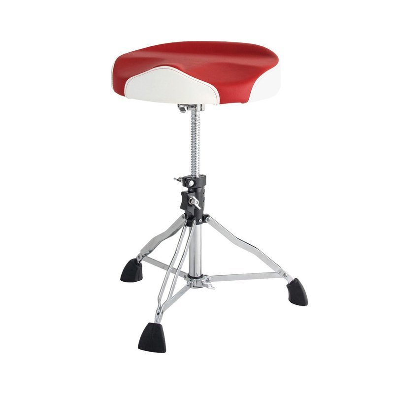 Dixon Dixon PSN-13RW 馬鞍布面鼓椅 雙色坐墊 紅/白 爵士鼓椅 — 三峽鼓 / 打擊