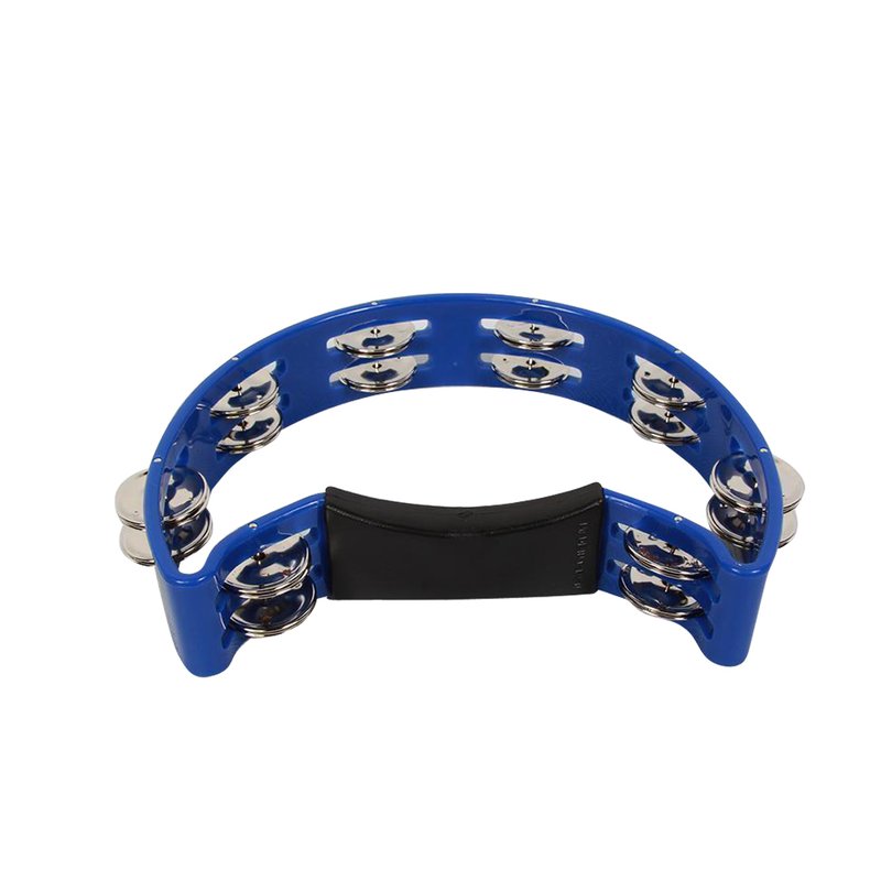 台製 半月型鈴鼓 藍色月亮鈴鼓 KTV手搖鈴 安全鈴片不刮手 兒童早教 — 三峽鼓 / 打擊