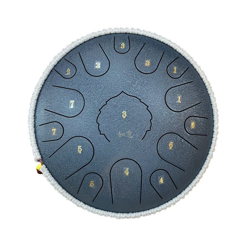 臺灣品牌 如意空靈鼓 鋼舌鼓 天鼓 14吋15音D調 藏青 — 三峽配件 / 週邊