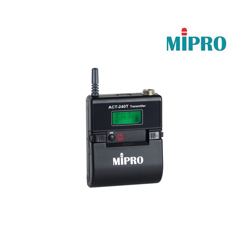 MIPRO 【MIPRO】ACT-240T 2.4 GHz數位佩戴式發射器 — 三峽配件 / 週邊