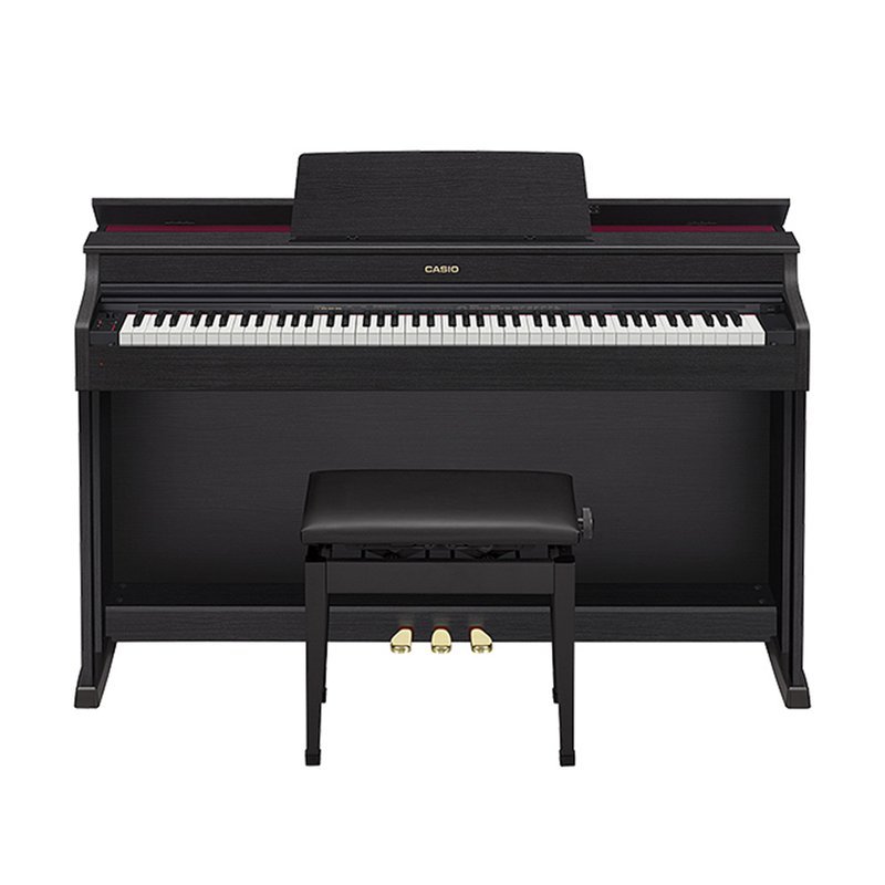 Casio 【CASIO電鋼琴】AP-470 88鍵滑蓋式數位鋼琴/電鋼琴 (黑色) — 三峽電鋼琴 / 鍵盤