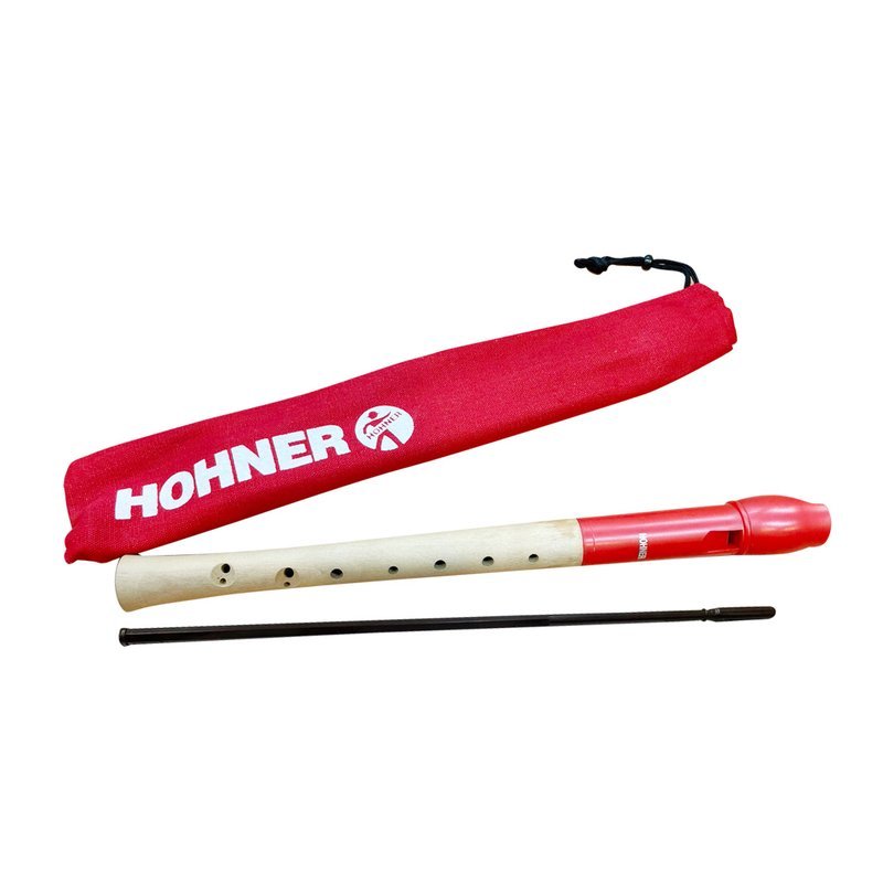 HOHNER HOHNER 高音木直笛 原木直笛 彩色 木管塑膠吹嘴 附袋 — 三峽木管樂器