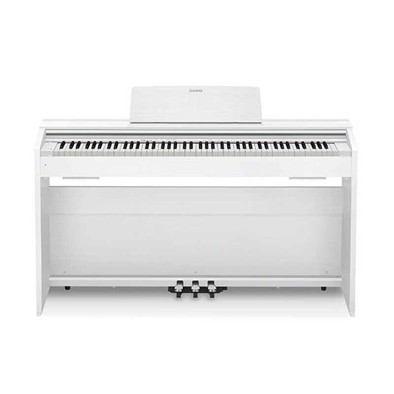 Casio 【CASIO電鋼琴】PX-870 88鍵滑蓋式數位鋼琴/電鋼琴 (白色) — 三峽電鋼琴 / 鍵盤